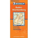 Michelin Map, No. 545: Baden-Wurttemberg
