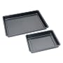 Backblech-Set Auflaufformen-Set 2 in1 CHG Made in Germany,  42,0 x 29,0 x 4 cm und 29,0 x 23,0 x 4,0 cm