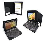 MiTAB Custodia Nera in Pelle Bycast adatta con e senza il Docking Keyboard con supporto regolabile per Asus EeePad Transformer TF201 Prime Android 4,0
