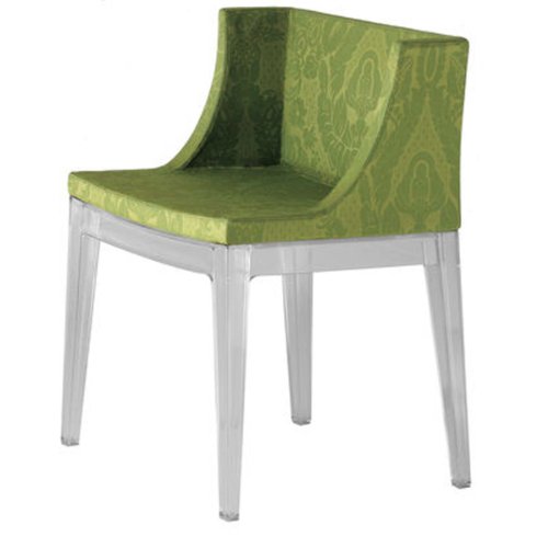 Kartell 4895DV Stuhl Mademoiselle damast, grün