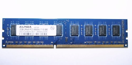 ELPIDA PC3-8500 MEMORY 2GB DDR3-1066MHz NON-ECC UNBUFFERED