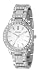 Fossil Ladies Dress Watch Es2362 With White Dial, Stone Encrusted Topring And Bracelet