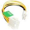 StarTech.com 8-Inch EPS 8-Pin Power Extension Cable (EPS8EXT)