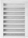 Construction Metals #GLFF1424WH 14'x24' WHTGable Louver