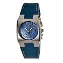 Breil Ladies kult Amber Blue Mother of Pearl Chronograph Dial Leather Strap Watch 2519750412