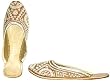 Beaded & Sequin Indian Leather Slippers for Women Handcrafted Casual Footwear N (wss053)