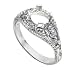 Filigree Bead Set Diamond Engagement Ring.12ct(cz ctr)