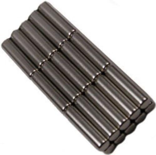 MyMagnetMan® 1/8" x 1/2" inch (3.17 X 12.7mm) Disc Rod Rare Earth Neodymium Magnets for Crafts Office Kitchen Fridge Electronic Projects (pack of 8)