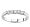 18k White Gold or Yellow Gold Five-Stone Diamond Band (H/SI2, 1/4 ct. tw.)