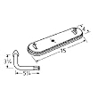 Oval Single Stainless Steel Burner L-Shaped Venturi