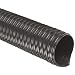 Flx-Thane MD Polyurethane Duct Hose, Black, For Use With Chips, Shavings