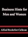 Business Hints for Men and Women