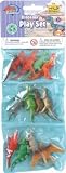 Dozen Small Toy Dinosaurs: Set of Mini Plastic Toy Dino Figures