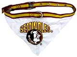 NCAA Dog Collar Bandana, Medium, Florida State University Seminoles