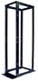 APC AR203 NetShelter 4 Post Open Frame Rack Square Holes (Black)