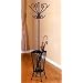Coat Rack in Sandy Black Finish with Umbrella Stand