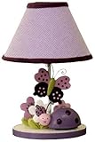 IMAGE OF Lambs and Ivy Luv Bugs Lamp with Shade, Plum