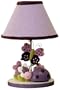 Lambs and Ivy Luv Bugs Lamp with Shade, Plum