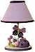 Lambs and Ivy Luv Bugs Lamp with Shade, Plum