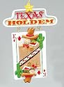 Texas Hold Em Cowboy Casino Christmas Ornament 3" #W2010