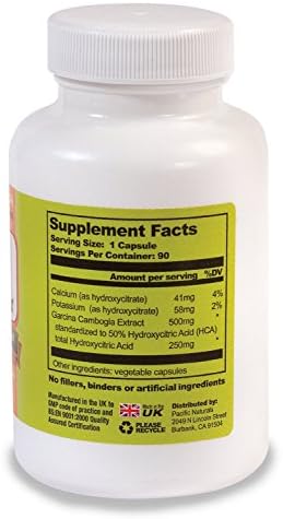 Garcinia Cambogia Select - 100% Pure Garcinia Cambogia Extract with 60% Hydroxycitric Acid (HCA) All Natural Weight Loss, Fat Burner. Lose Weight Fast. Two Bottles