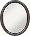 Sabine Rosewood Beveled Oval Wall Mirror,19.75 x 23.75 Framed