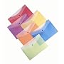 Filexec 1597, 2 Tone, Poly Envelope, Snap Button, Letter Size,  Set of 12 in 6 Asst. Colors, 2 Ea Blueberry, Strawberry, Grape, Lime, Lemon, Tangerine