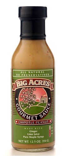 Big Acres Chipotle Peanut Sauce, 12.5-Ounce Bottle by Melanie
