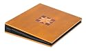 Fetco International Wood With Wood Star Inlay Photo Album, Holds 40 6 X 4 Photos,, Dark Cherry