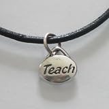 Teach Necklace- Red Leather