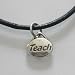 Teach Necklace- Red Leather