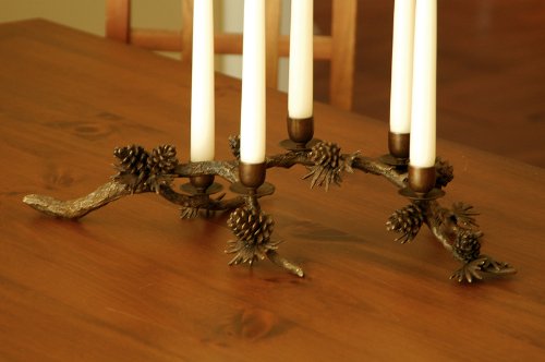 Pinecone Centerpiece Candleholder