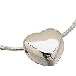 Platinum Heart Pendant Necklace