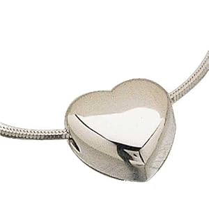 Platinum Dear Heart Pendant Necklace