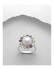 Reconstructed shell Ring In 92.5 Sterling Silver