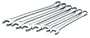 SK 86226 SuperKrome 6 Piece 12 Point 25-Millimeter to 32-Millimeter Combination Wrench Set