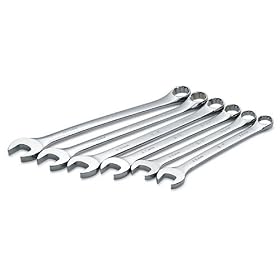 SK 86226 SuperKrome 6 Piece 12 Point 25-Millimeter to 32-Millimeter Combination Wrench Set
