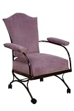 EZreadIT Upholstered Reading Chair with caster wheels