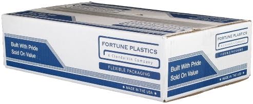 Fortune Plastics DuraLiner HeavyGrade LDPE 60 Gallon Waste Can Liner, Star Seal, Clear, 0.59 Mil, 58" x 36" (Case of 200)
