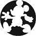 Plaid Disney Silhouette Punch, Mickey Body