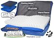 Pet Gear Nature's Foundation Dog Bed - Orthopedic Foam Pad - Excellent Support System - Reversible, Washable, Attractive - MEDIUM - Blue Sky