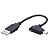 ELECOM モバイル用USBケーブル USB(A)オス-USB(miniB)オス 0.1m USB-MBM5