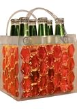 Chill It 6 Red - Freezable Tote Bags for 6 pack of beer, soda, waters and more