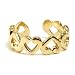 LOTS OF LOVE 18kt Gold Over Sterling Silver Heart Adjustable Toe Ring
