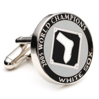 Chicago White Sox MLB 2005 Commemorative WS Champion Logo'd Executive Cufflinks w/Jewelry Box