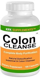Colon Cleanse 180 Capsules Body Detoxification Detox Extreme KRK SUPPLEMENTS