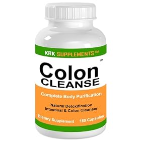 Colon Cleanse 180 Capsules Body Detoxification Detox Extreme KRK SUPPLEMENTS