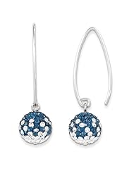 Sterling Silver Swarovski Elements Lexington Spirit Ball Earrings