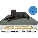 55"X47"X4" XXXLarge Jumbo Orthopedic Memory Foam Pad Pet Bed for Big Dog with Durable Canvas External cover and Waterproof internal cover