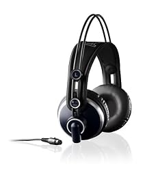 AKG K171-MK2 Closed back, supraaural, detachable cable additional velvet ear pads, additional 16ft. (5m) coiled cable, stage blue